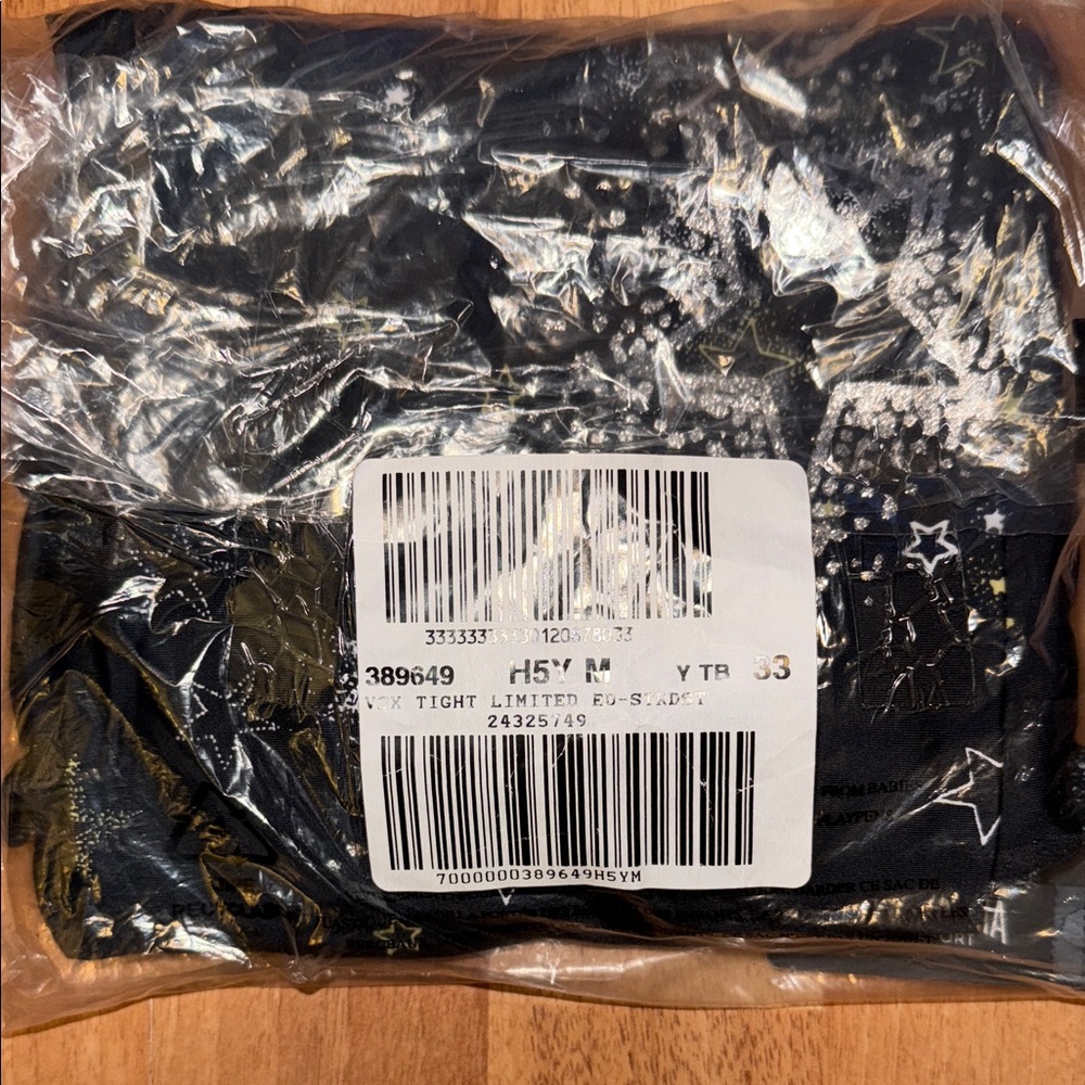 SOLD…Victoria’s Secret limited Blk &platinum silver Star Patterned Garment